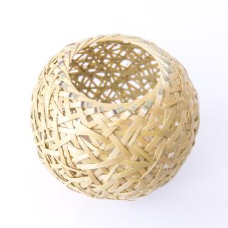 竹細工 花器 ～蓑篭(大)・淡竹～