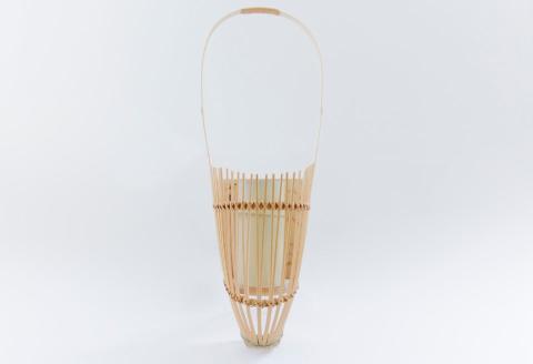 0110102竹細工 花器 ～筏・淡竹～