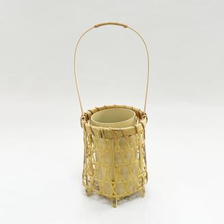 0110106竹細工 花器 ～橘・淡竹～