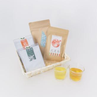 0110502旨みを味わう！おてがるお茶セット（緑茶２種　ティーバック２種）