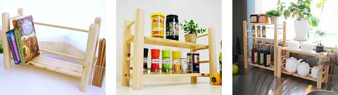 0131403桧　チビ棚・小（高さ240mm)