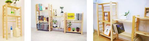 0151404桧　チビ棚・大（高さ600mm)