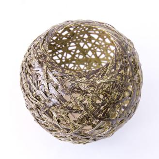 0210102竹細工 花器 ～蓑篭(大)・虎斑竹～