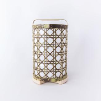 0210110竹細工照明 スタンドライト ～細目(小)・虎斑竹～