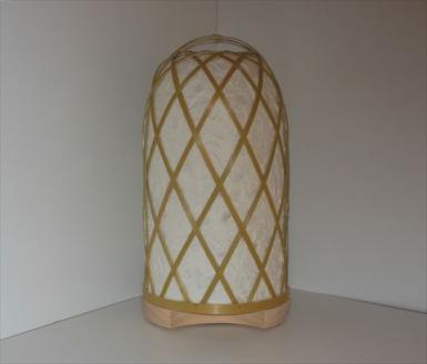 0310101竹細工照明 スタンドライト ～半月・淡竹～