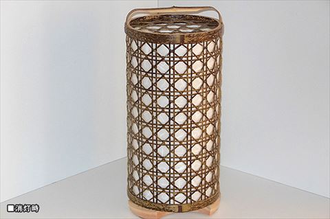 0510101竹細工照明 スタンドライト ～細目(大)・虎斑竹～