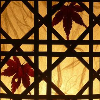 0910102竹細工照明 スタンドライト ～紅葉・虎斑竹～