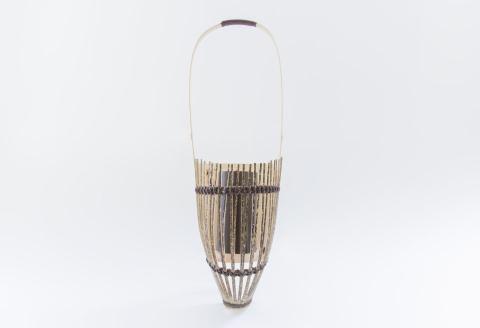 竹細工 花器 ～筏・虎斑竹～