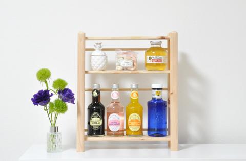 桧　チビ棚・中（高さ420mm)