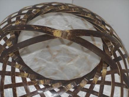 竹細工照明 スタンドライト ～繭・虎斑竹～