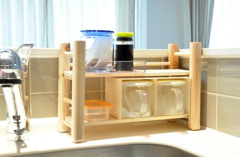 0131403桧　チビ棚・小（高さ240mm)