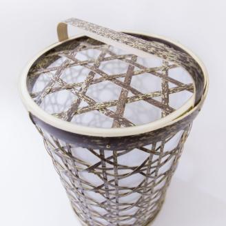 0210110竹細工照明 スタンドライト ～細目(小)・虎斑竹～