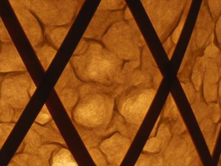 0310101竹細工照明 スタンドライト ～半月・淡竹～