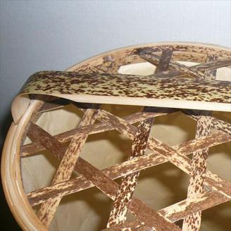 0910101竹細工照明 スタンドライト ～月に芒・虎斑竹～