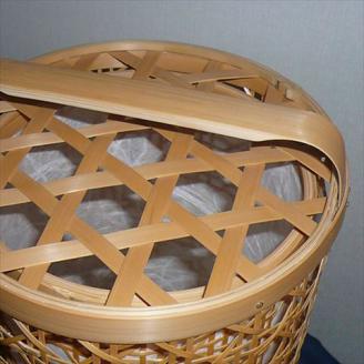 1210102竹細工照明 スタンドライト ～竹の華・淡竹～