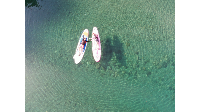 仁淀ブルー最上流エリアでSUP体験＆ドローン撮影！
