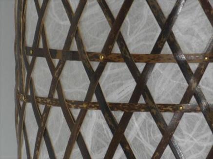 竹細工照明 スタンドライト ～繭・虎斑竹～