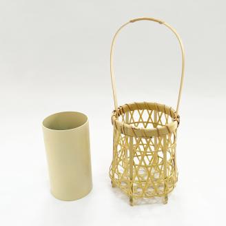 0110106竹細工 花器 ～橘・淡竹～