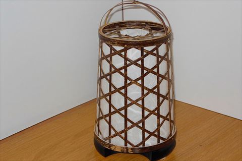 0160105竹細工照明 スタンドライト ～なごみ・虎斑竹～