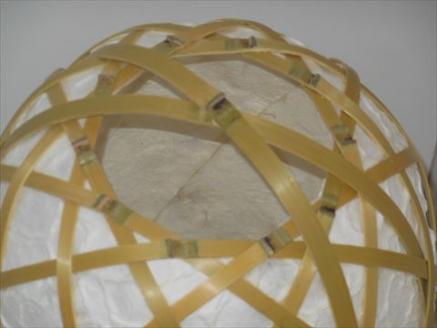 0310101竹細工照明 スタンドライト ～半月・淡竹～