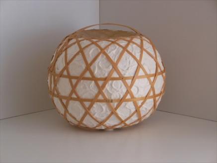 0310102竹細工照明 スタンドライト ～月・淡竹～