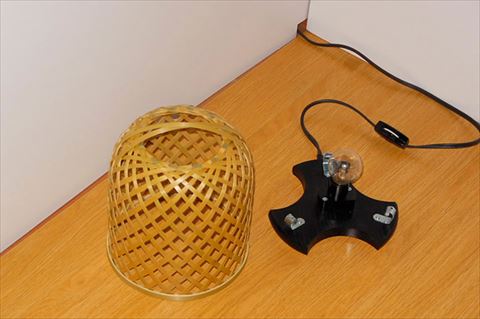 0160104竹細工照明 スタンドライト ～彩花・淡竹～