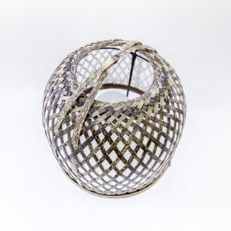 0460101竹細工照明 スタンドライト ～ナバC・虎斑竹～