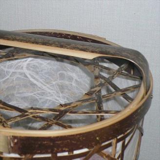 0910102竹細工照明 スタンドライト ～紅葉・虎斑竹～