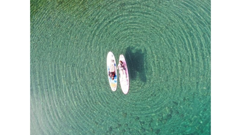 仁淀ブルー最上流エリアでSUP体験＆ドローン撮影！