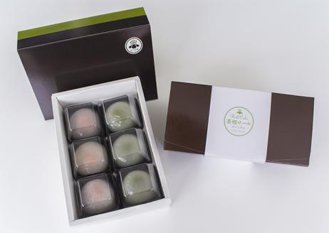 0130403池川茶園のお手軽スイーツセット-2　 （ロールケーキ　ほうじ茶）+（ぷるぷるみずもち）