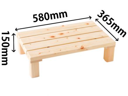 0201403桧　玄関台　おあがりくだサイ（小)