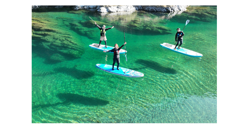 仁淀ブルー最上流エリアでSUP体験＆ドローン撮影！