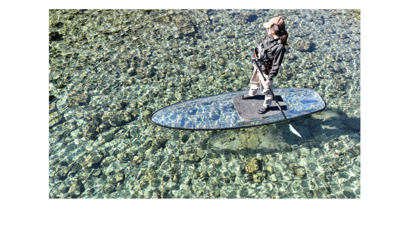 仁淀ブルー最上流エリアでクリアSUP体験＆ドローン撮影！