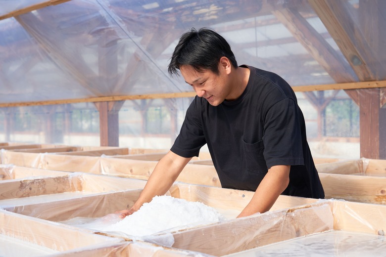 土佐久礼太陽塩　白モデル・赤モデル２種セット 天日塩 しお 塩 小川製塩所 太陽 久礼