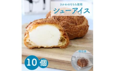 ぢちちのシューアイス 10個入　吉本乳業 吉本牛乳 おかしの家Repos(ルポ) 個包装 プレゼント 菓子職人手作り