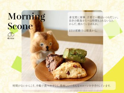 幸せのモーニングスコーン scone 5種10個 内容お任せ プレーン チョコ 抹茶くるみ 柑橘系 季節限定フレーバー各2個 ギフト 個包装 冷凍発送 グーテ