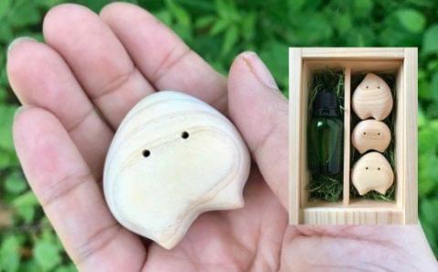 ひのきの妖精「ひのここ」ギフトセット（3体）アロマオイル入り