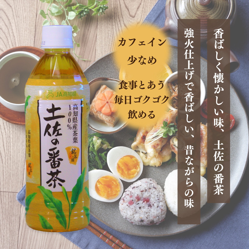 土佐の番茶 500ml×24本 1ケース ペットボトル PET お茶 土佐茶 高知 JA高知県 佐川町産茶葉使用