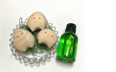 ひのきの妖精「ひのここ」ギフトセット（3体）アロマオイル入り