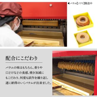 地質学発祥の佐川町から直送！ごちそうバウム【ハード】1個 バームクーヘン バウムクーヘン スイーツ グルテンフリー 佐川町産米粉使用 【着色料・香料 ・乳化剤・保存料・不使用】