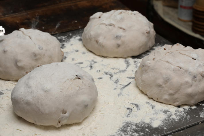 【3回定期便】柑橘の皮入り☆限定！贅沢パン 天然酵母 パン ワインとの相性抜群 レーズン くるみ どっしり きめが細かい ハードパン 自家製酵母 350g×2個を3回連続でお届け！