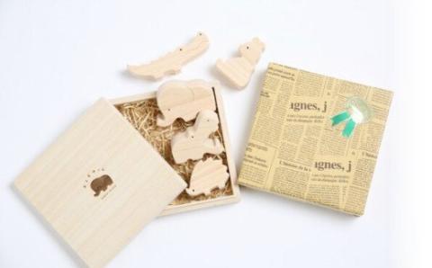 ひのきの動物園（動物の積み木）