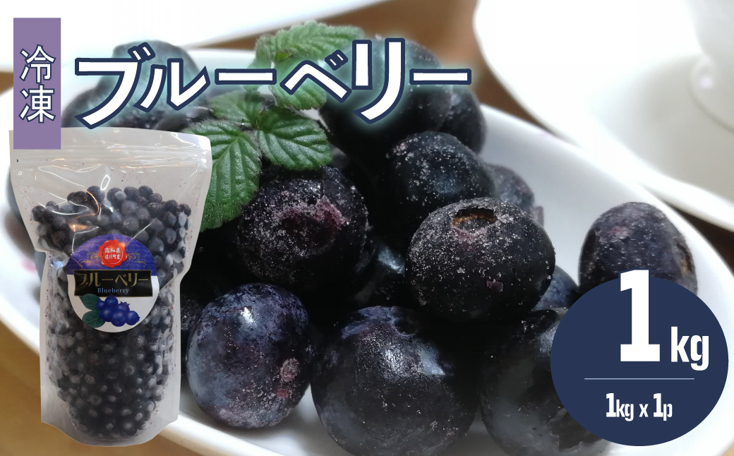 【ブルーベリー（冷凍）1kg】　＜発送まで最大で４～６ヶ月程度お待たせする事があります＞