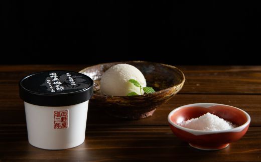 さかわの地乳×田野屋塩二郎の塩アイス6個