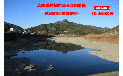 越知町応援寄附金（返礼品無し）500000円