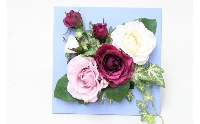 ローズフラワーアレンジ（赤）（造花）FA-963