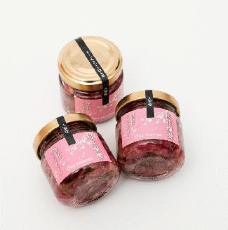 四万十川源流域の無農薬八重桜 [桜花爛漫 桜の花コンフィチュール ]無添加・無農薬の桜ジャム 無農薬栽培の手摘み桜と高知県産オーガニックレモン 食べるJAPAN美味アワード（2023年）地域のかがやき賞 受賞 製菓 高知県産 冷蔵便