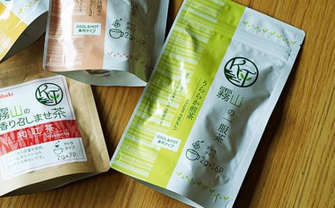 土佐霧山茶 ほっとひと息 一服茶＆香り召しませ茶 セット 緑茶 ティーバッグ 和紅茶 ほうじ茶 玄米茶