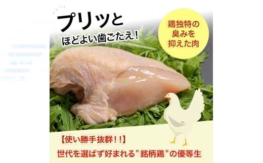 高知育ちの銘柄鶏 四万十鶏 むね肉 2kg（1kg×2袋）国産 国産鶏肉 肉 お肉 鶏肉 とりにく 鳥肉  鶏ムネ 鶏むね 冷凍 カレー シチュー 真空包装／Adf-B31