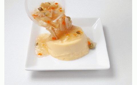 お皿に豆腐を移してジュレをかけるだけ！ごちそうたまごどうふ(ゆず、トマト・各4個ずつ)【お届け日指定可能】／Gbn-15